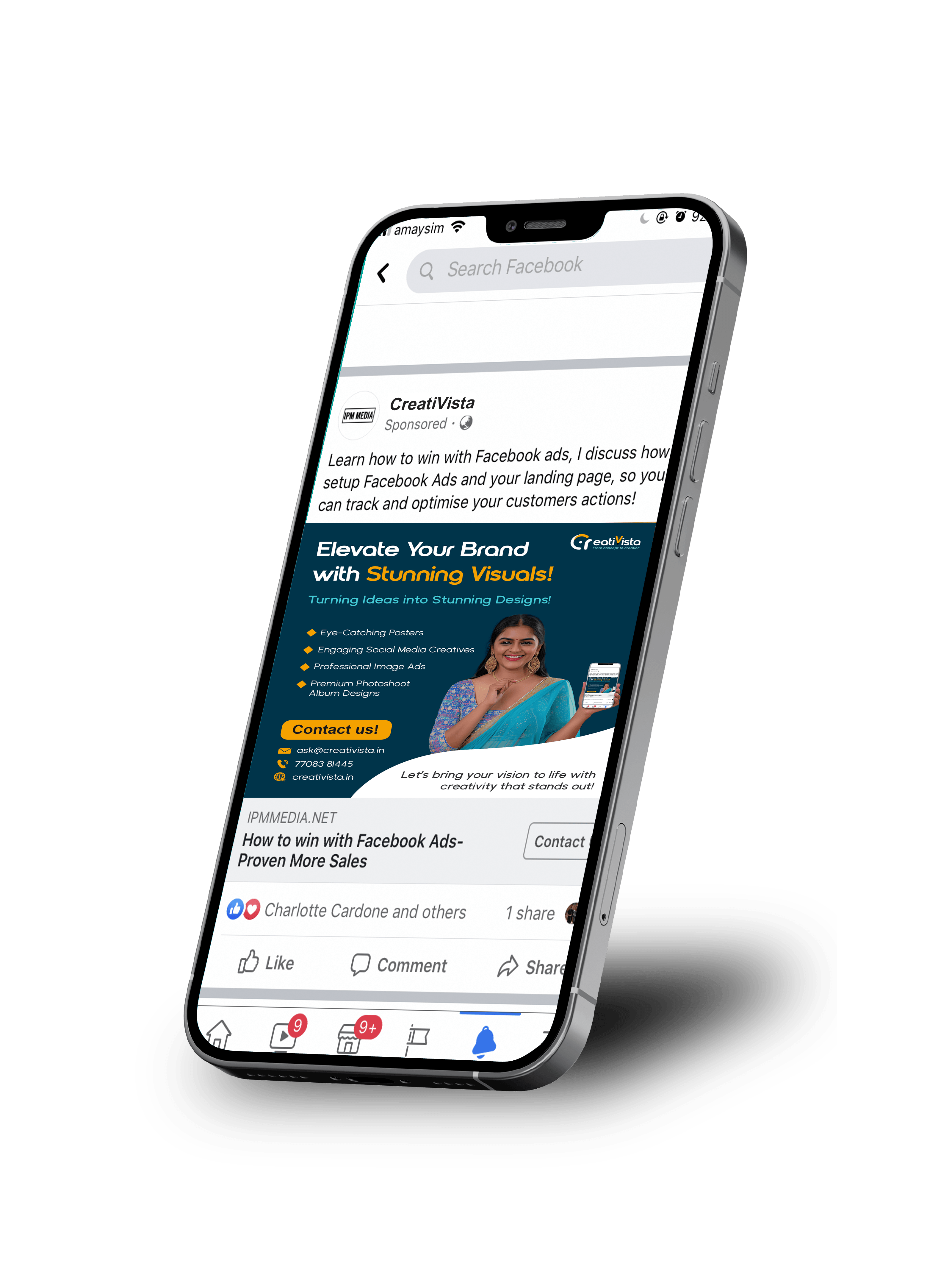 Creative logo design for Indian startup